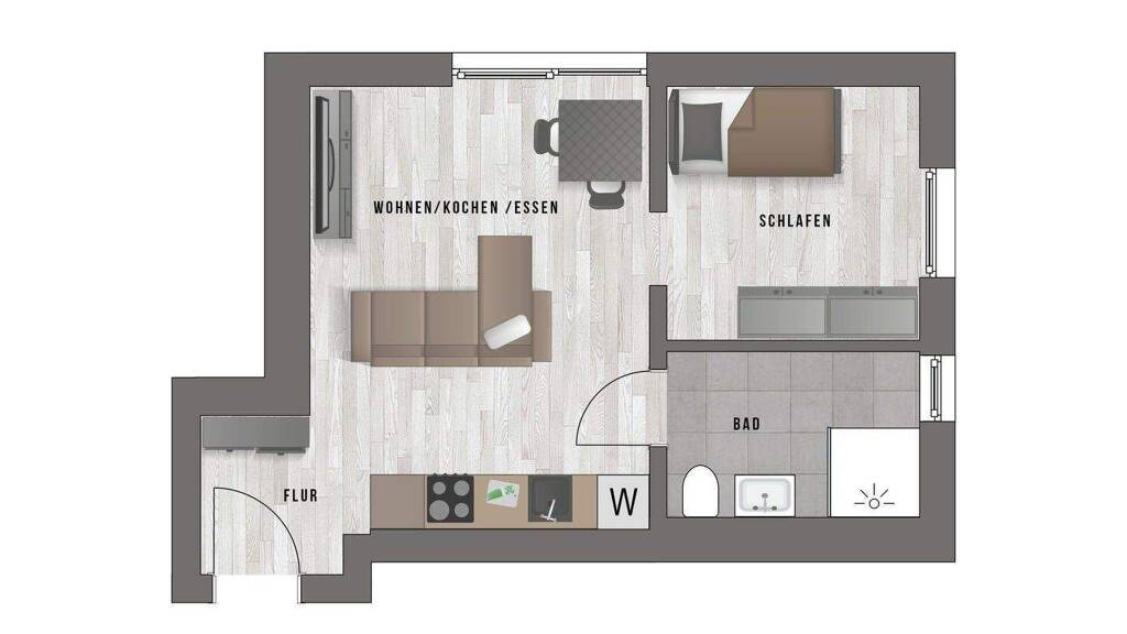 Moderne NEUBAU 2-Zimmerwohnung in der Innenstadt